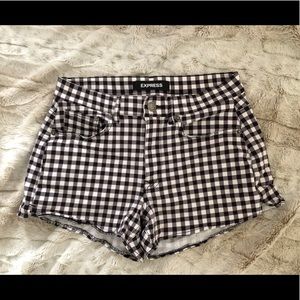 Express Women’s Checkered Shorts